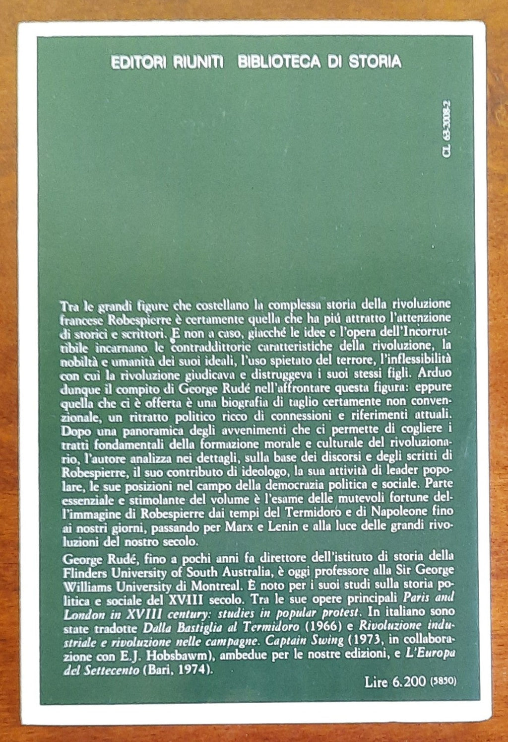 Robespierre. Ritratto di un democratico rivoluzionario - Libreria Biellese