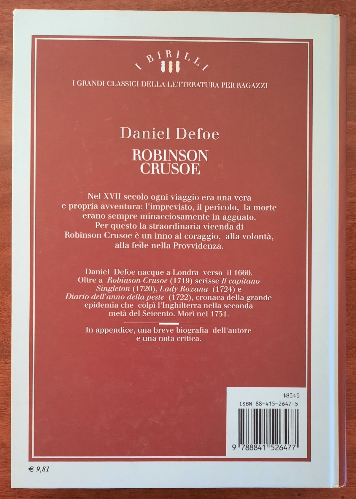 Robinson Crusoe - De Agostini - Libreria Biellese