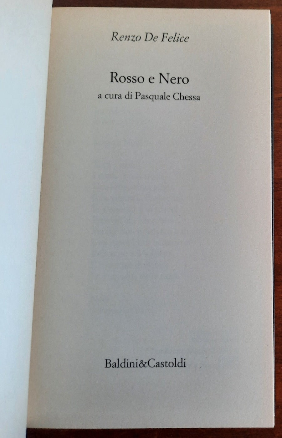 Rosso e Nero - Baldini & Castoldi - Libreria Biellese