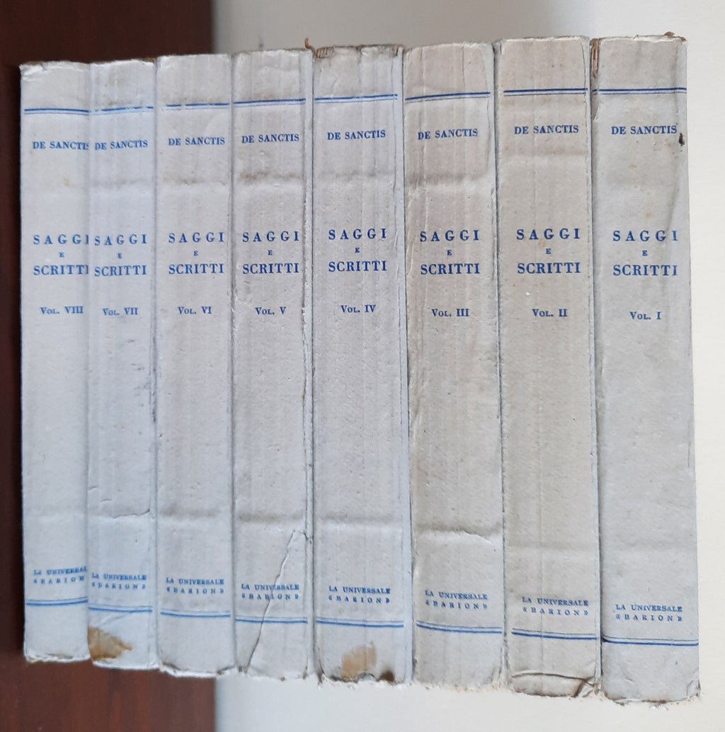 Saggi e scritti critici e vari - 8 vol. - Francesco De Santis - Libreria Biellese