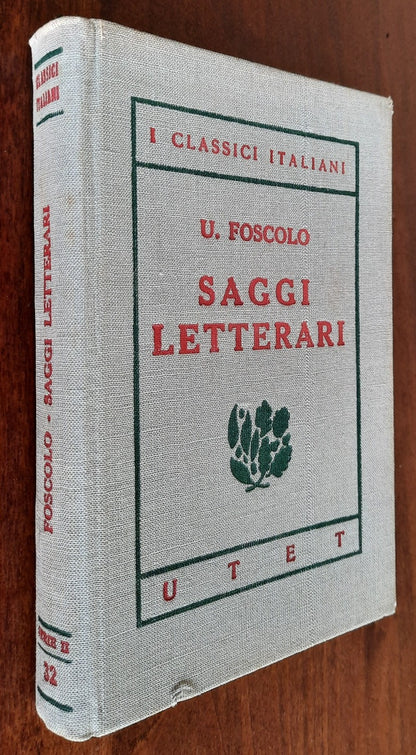 Saggi letterari - Ugo Foscolo