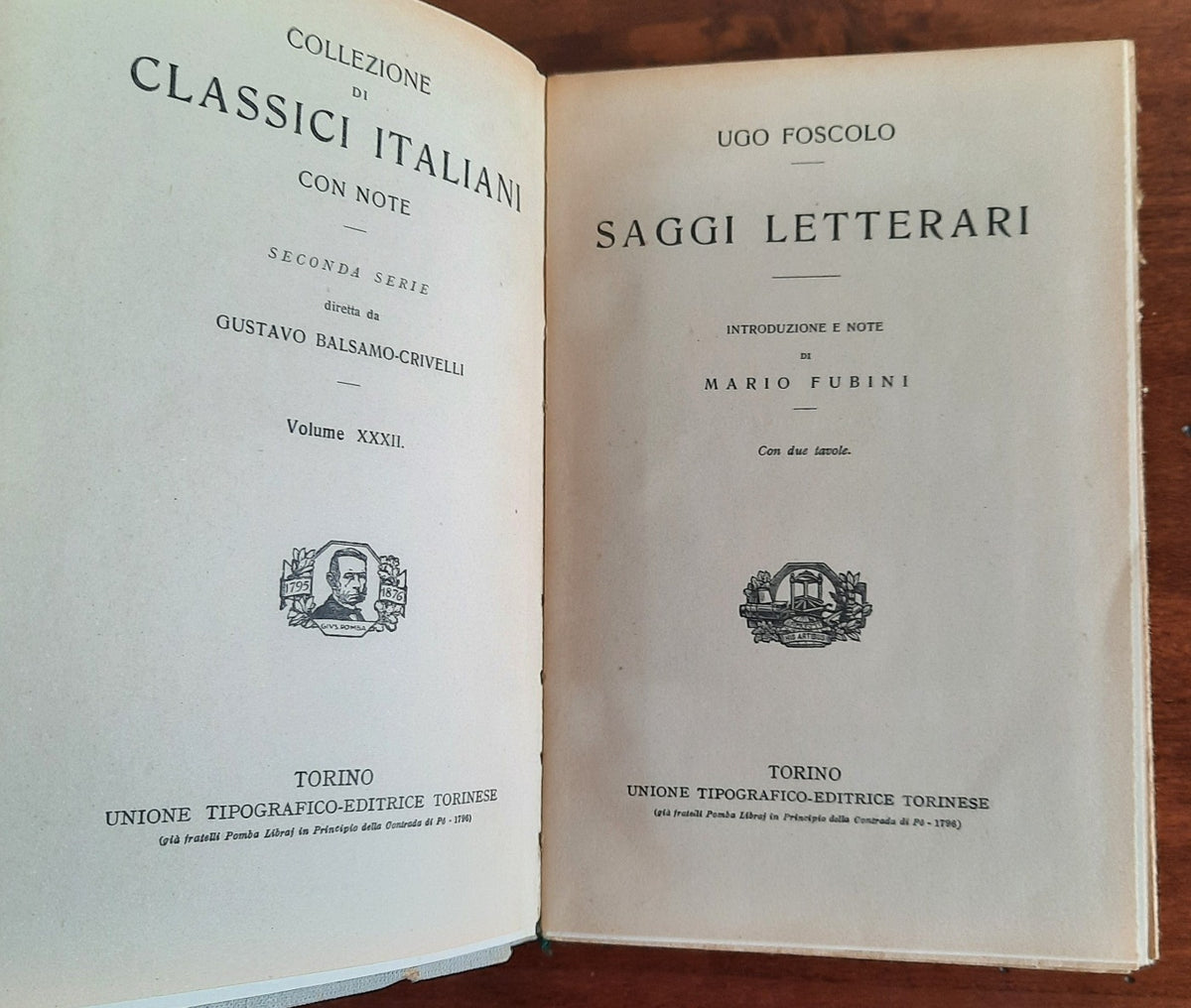 Saggi letterari - Ugo Foscolo - Libreria Biellese