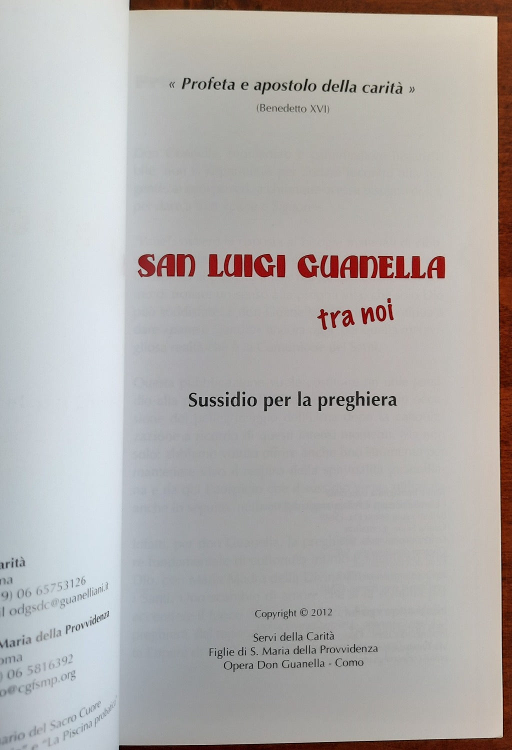 San Luigi Guanella tra noi. Sussidio per la preghiera - Libreria Biellese