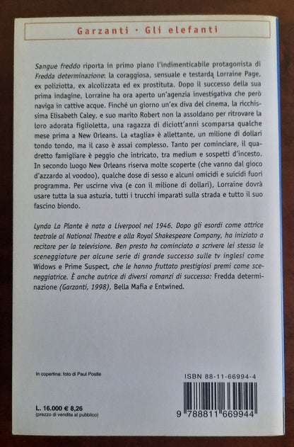 Sangue freddo - Lynda La Plante - Garzanti