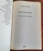 Se il sole muore - Oriana Fallaci - Libreria Biellese