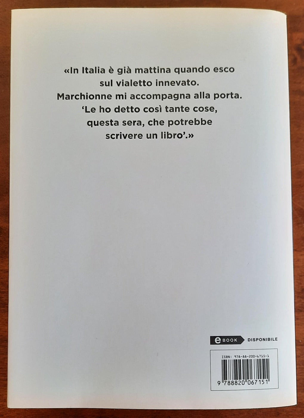 Sergio Marchionne - di Tommaso Ebhardt - Sperling & Kupfer - Libreria Biellese