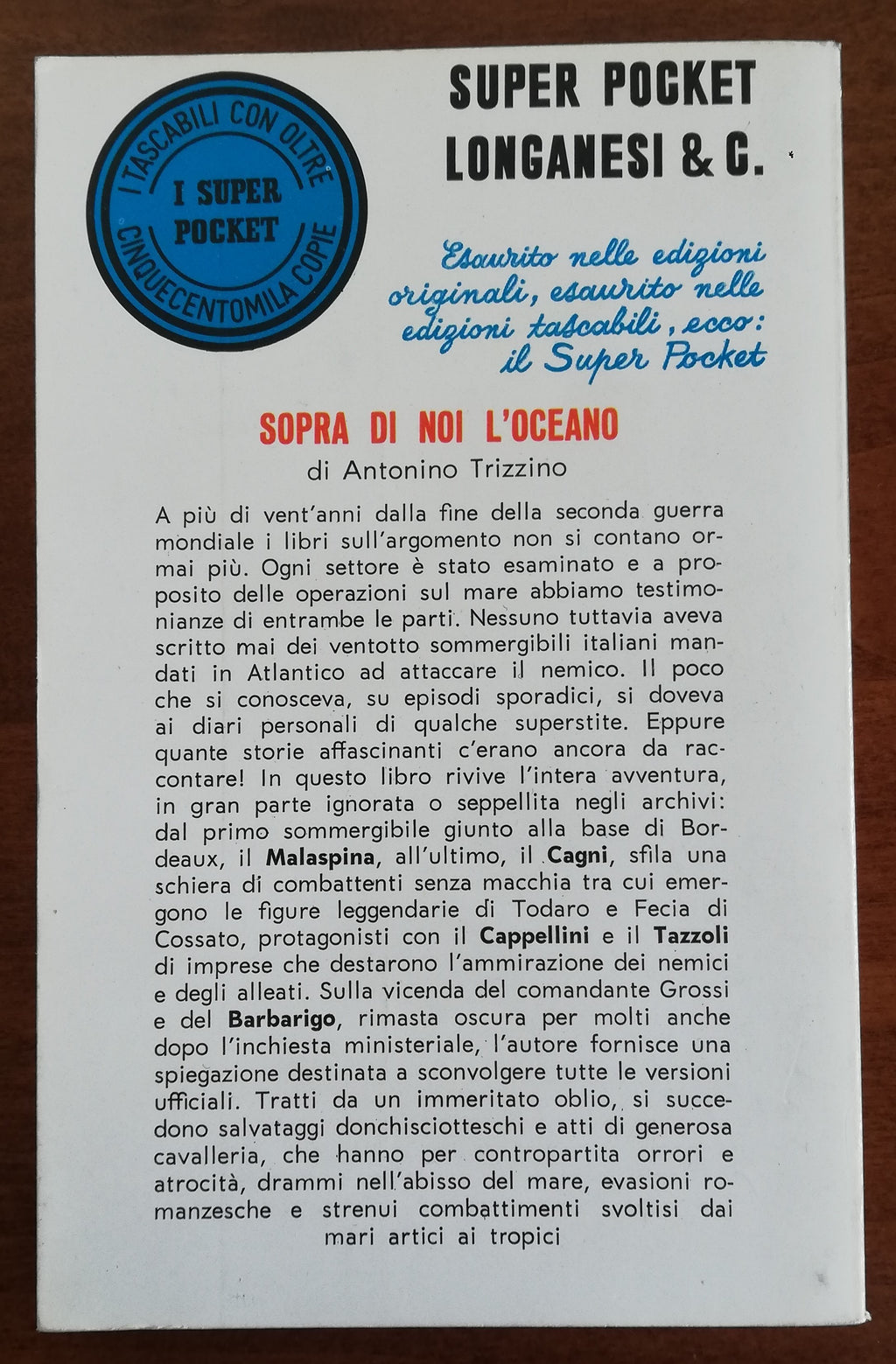 Sopra di noi l’oceano - Longanesi & C. - Libreria Biellese