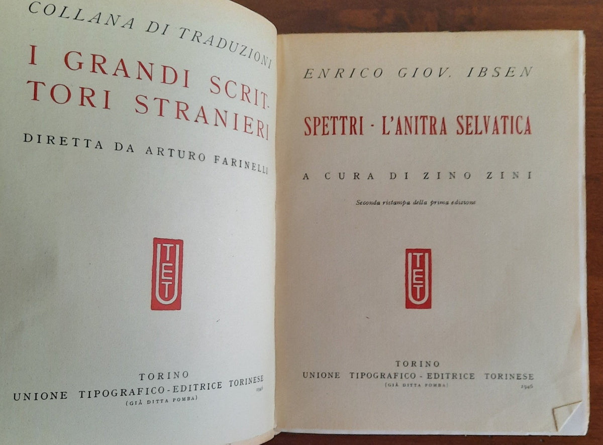 Spettri - L’anitra selvatica - Libreria Biellese
