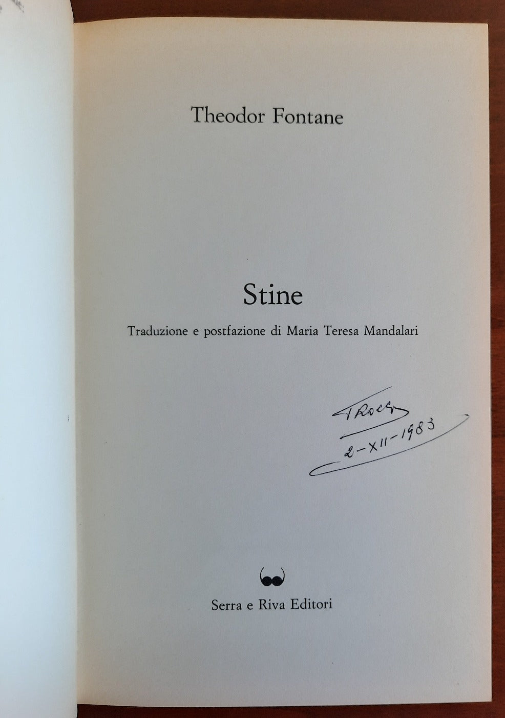 Stine - di Theodore Fontane - Libreria Biellese