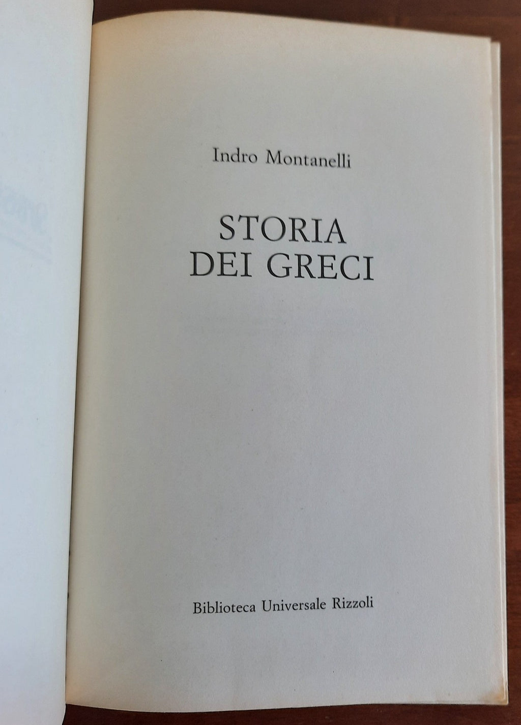 Storia dei greci - Indro Montanelli - Libreria Biellese