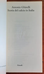 Storia del calcio in Italia - Einaudi - 1972 - Libreria Biellese