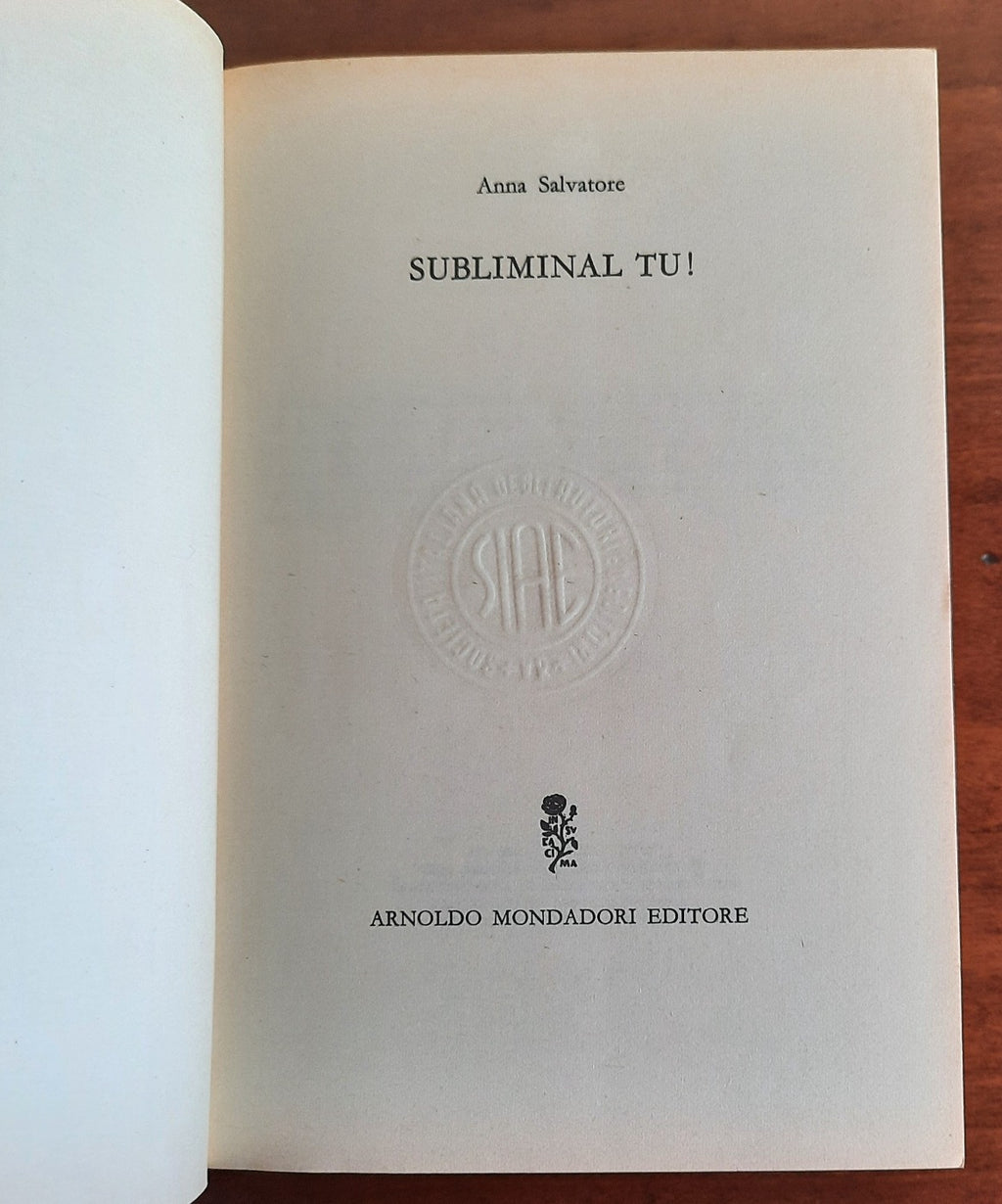 Subliminal TU ! - Libreria Biellese