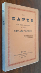 Sul gatto. Cenni fisiologico-morali - Libreria Biellese