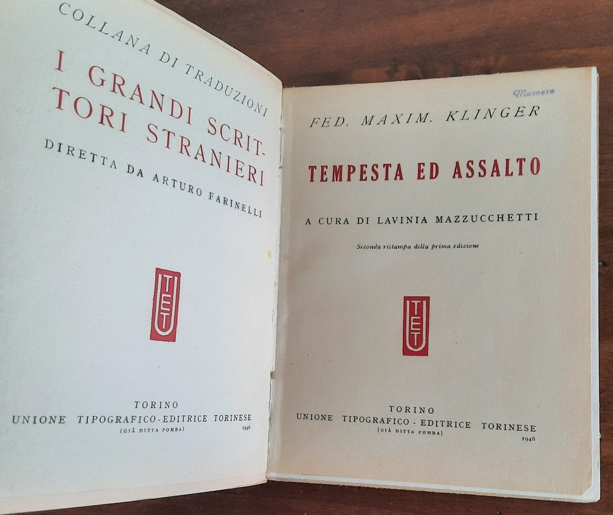 Tempesta ed assalto - Libreria Biellese