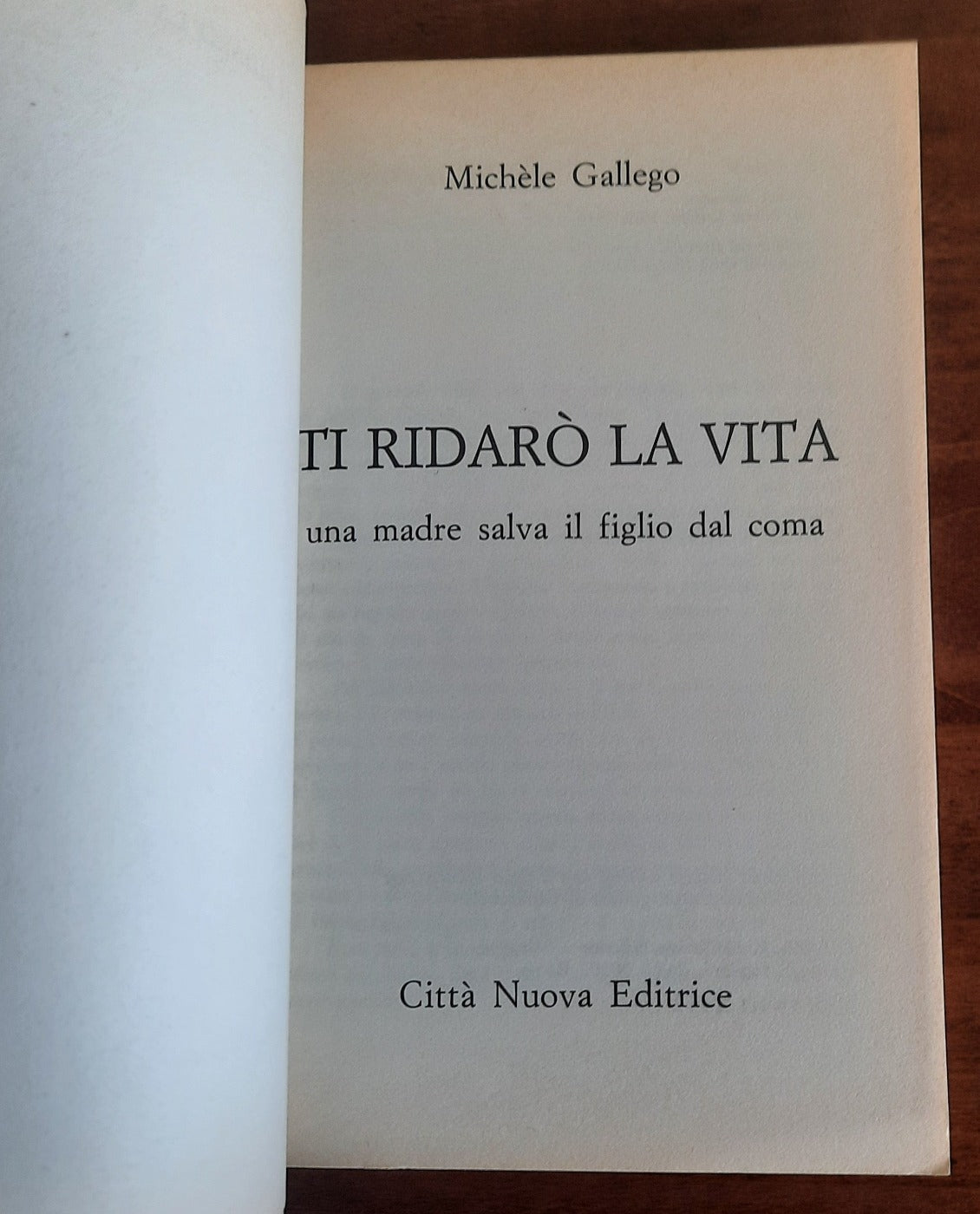 Ti ridarò la vita. Una madre salva il figlio dal coma