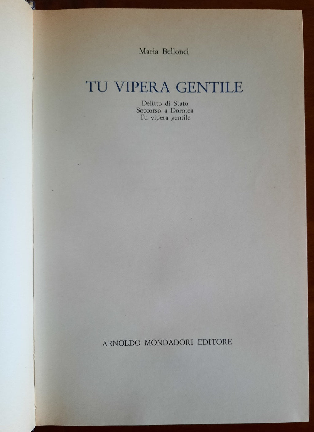 Tu vipera gentile - Libreria Biellese