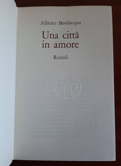 Una città in amore - Rizzoli - 1971