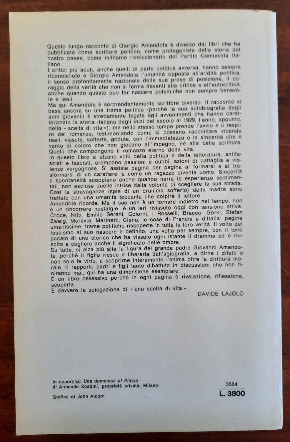 Una scelta di vita - di Giorgio Amendola