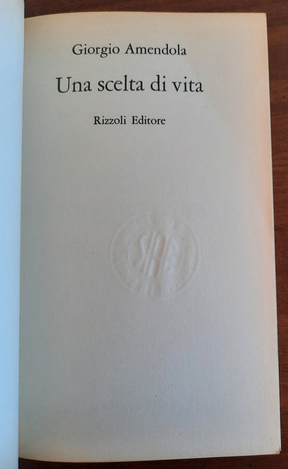 Una scelta di vita - di Giorgio Amendola