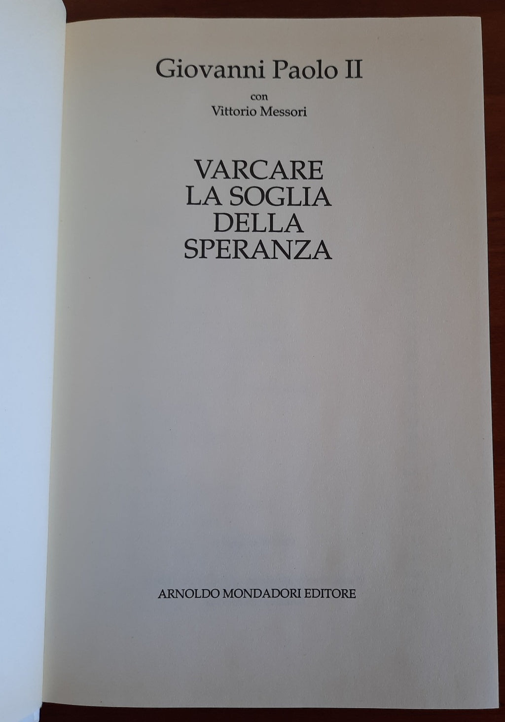 Varcare la soglia della speranza - Libreria Biellese