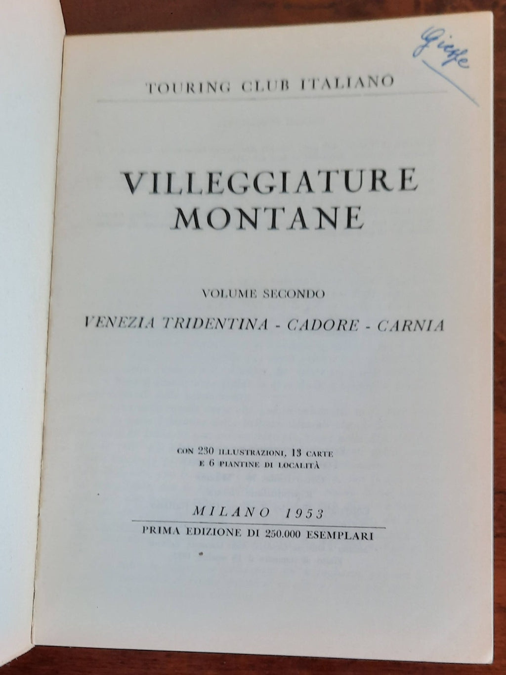 Villeggiature montane - due volumi - Touring Club Italiano - Libreria Biellese