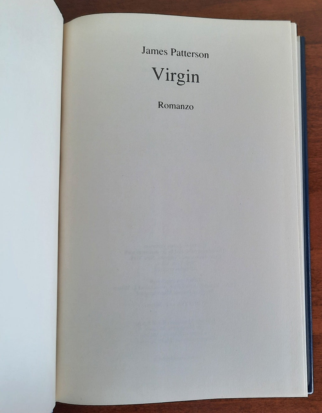 Virgin - James Patterson - Libreria Biellese
