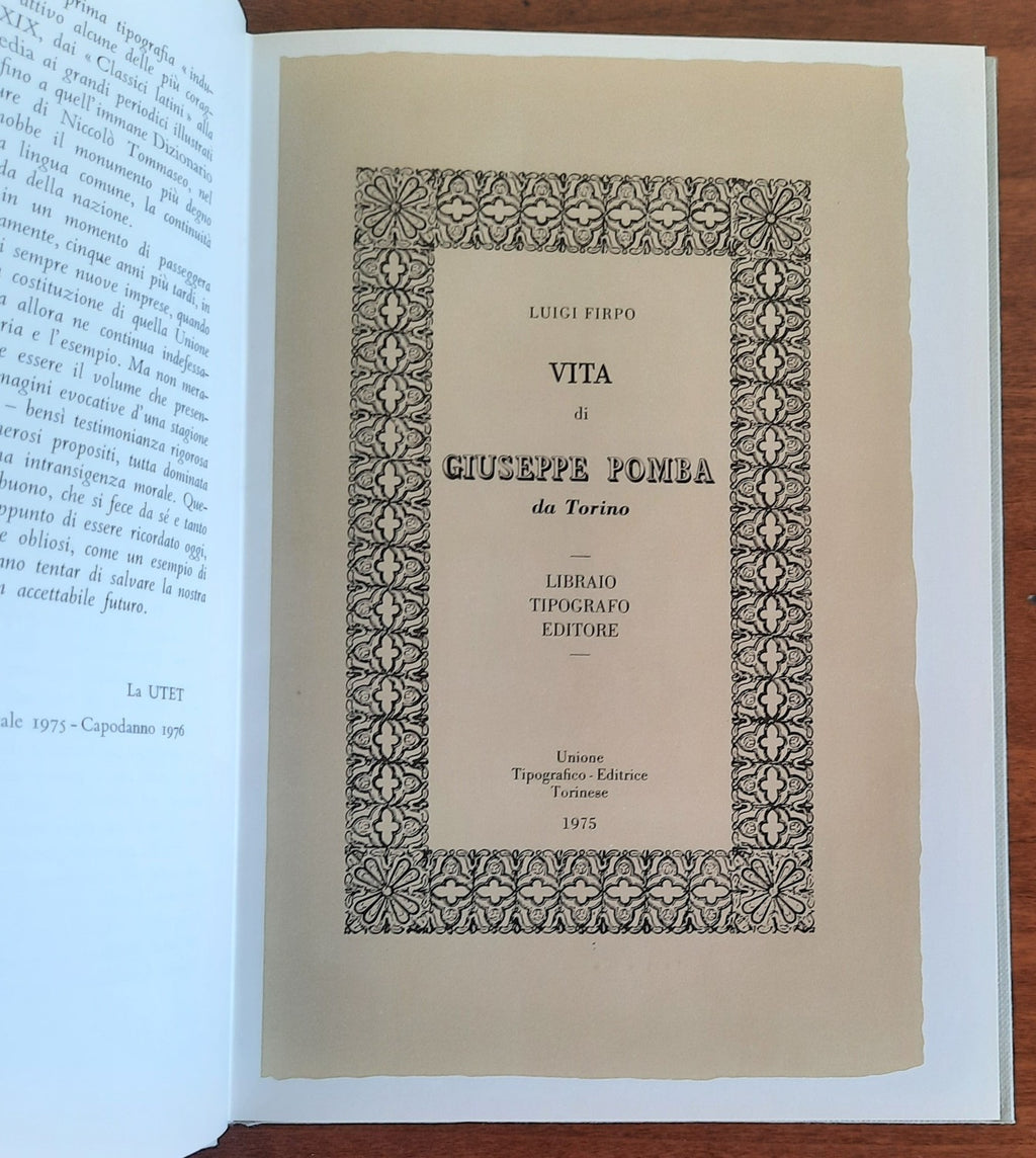 Vita di Giuseppe Pomba - Libreria Biellese