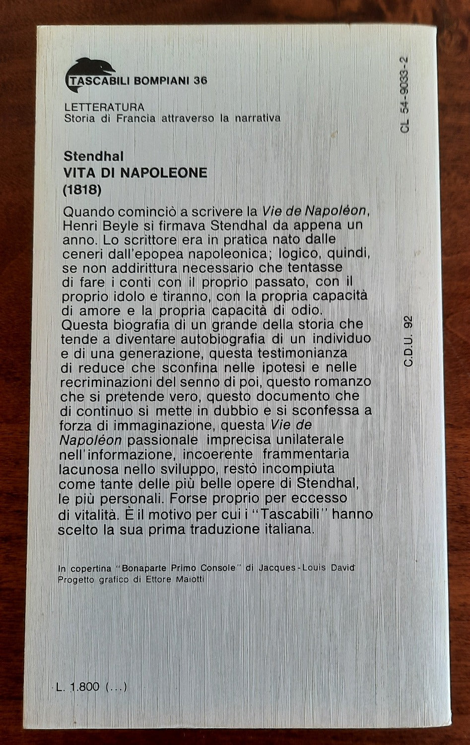 Vita di Napoleone - Bompiani - Libreria Biellese