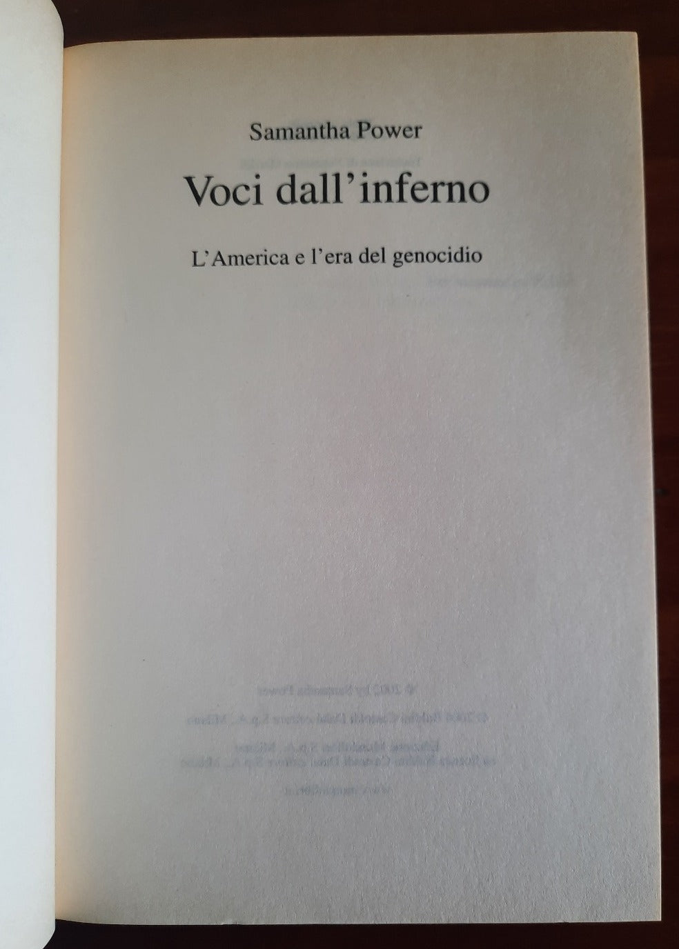 Voci dall’inferno. L’America e l’era del genocidio