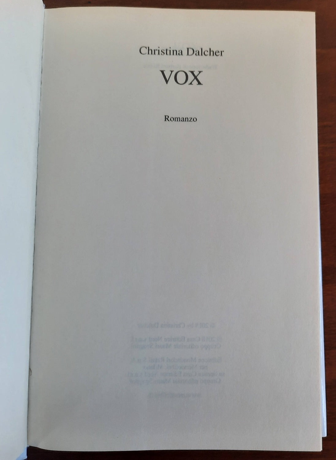 Vox. Quando il silenzio è assordante - Mondolibri - Libreria Biellese